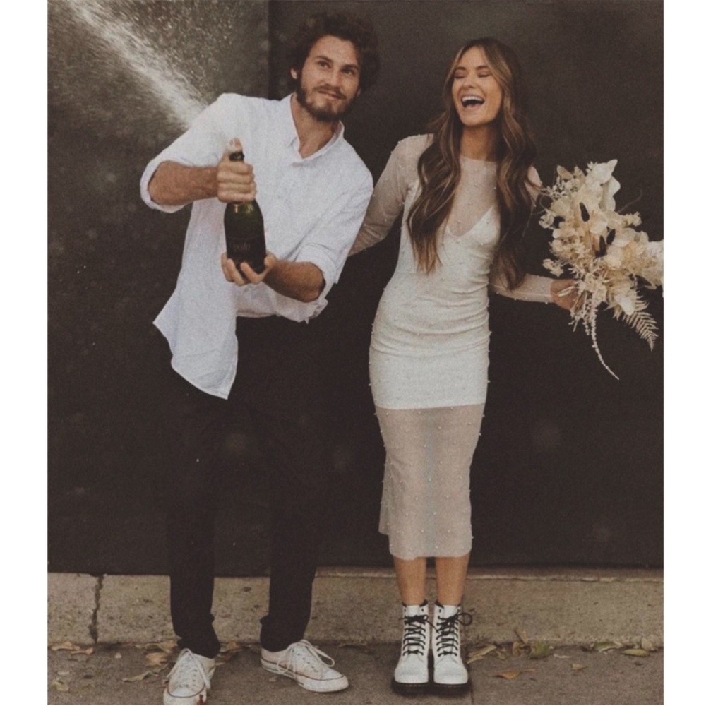 Untamed Petal Pompas Pearl Dress